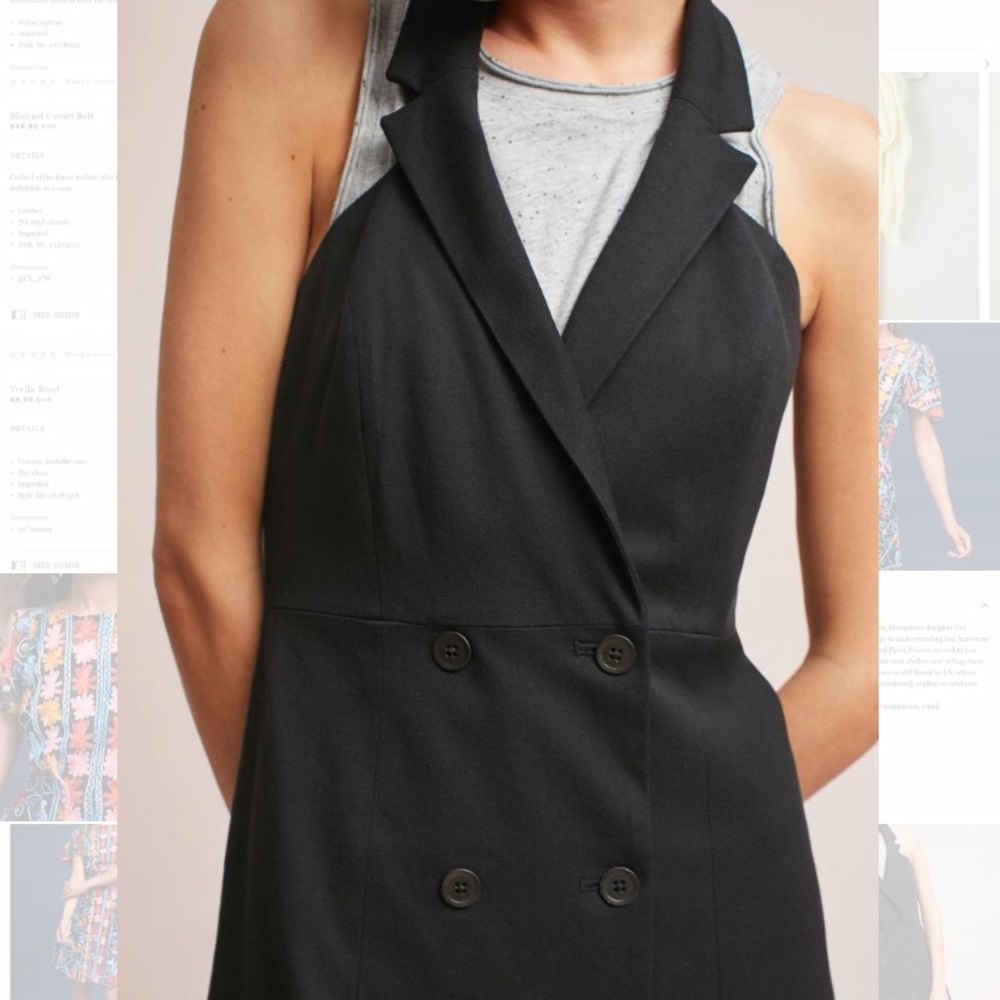 NWT Anthropologie Double-Buttoned Blazer Dress - Picture 4 of 7